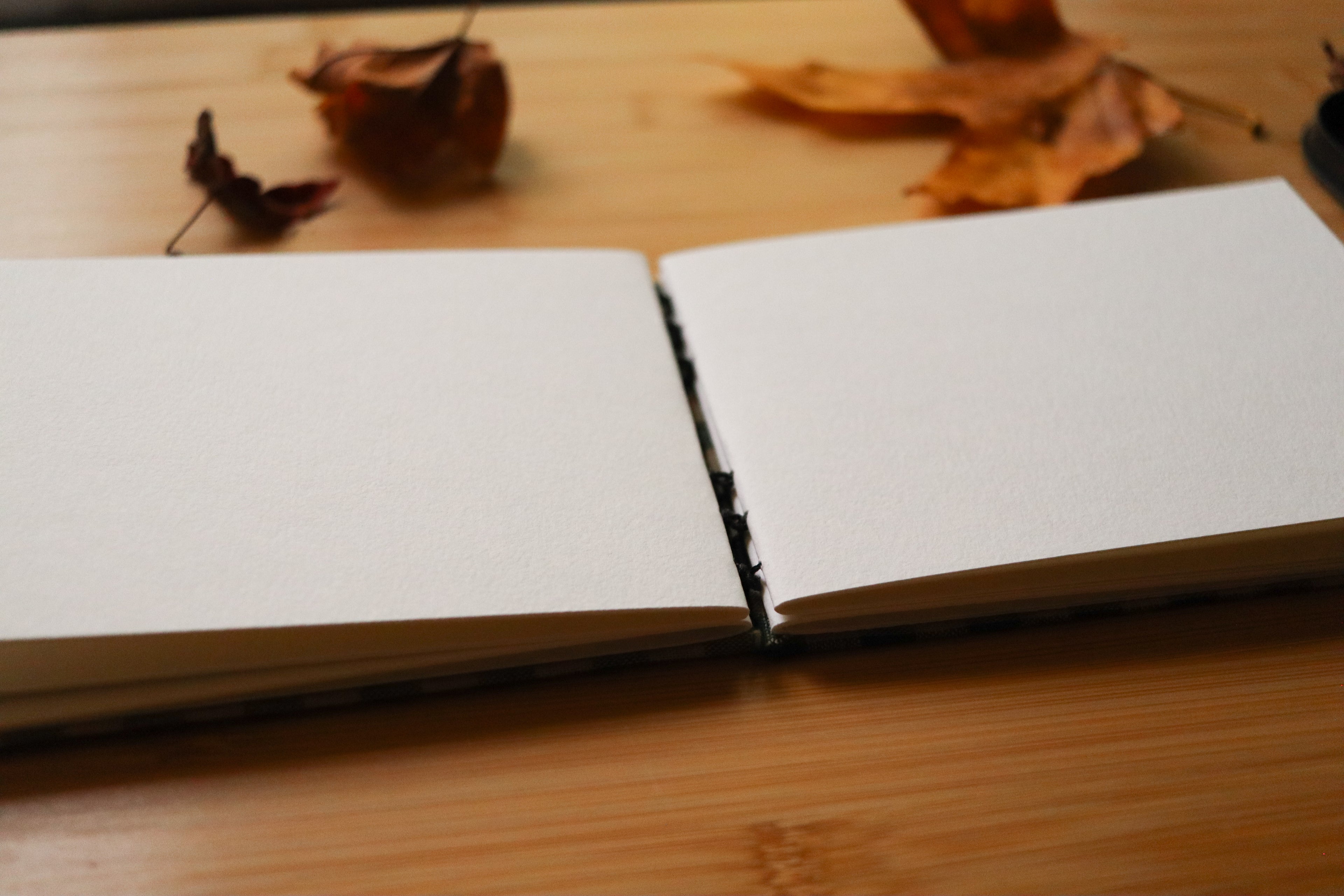 Sketchbook No. 3 – 6x4.5" Handmade Watercolor Sketchbook, Fall Plaid Collection