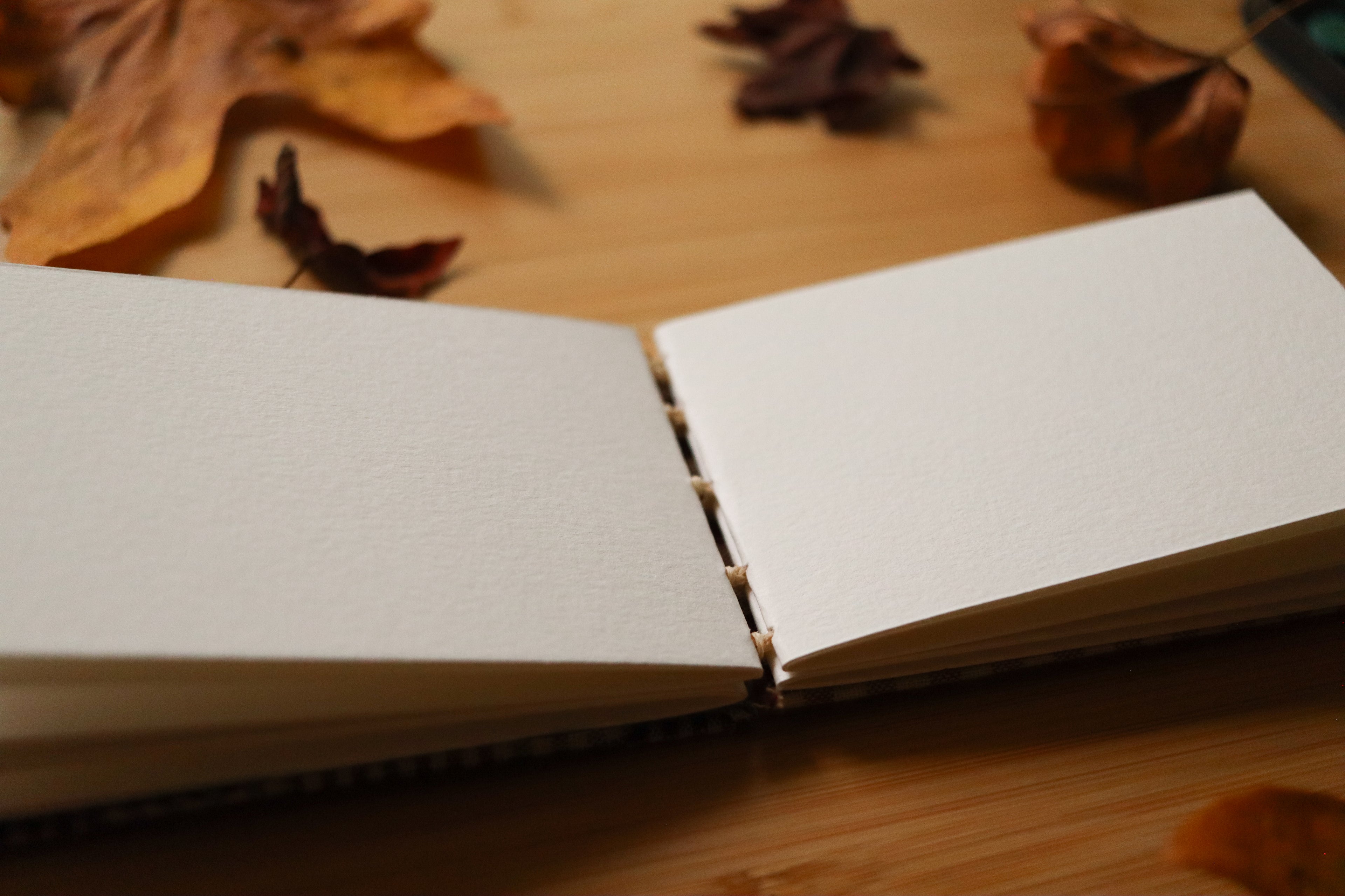 Sketchbook No. 4 – 4.5x3" Handmade Watercolor Sketchbook, Fall Plaid Collection