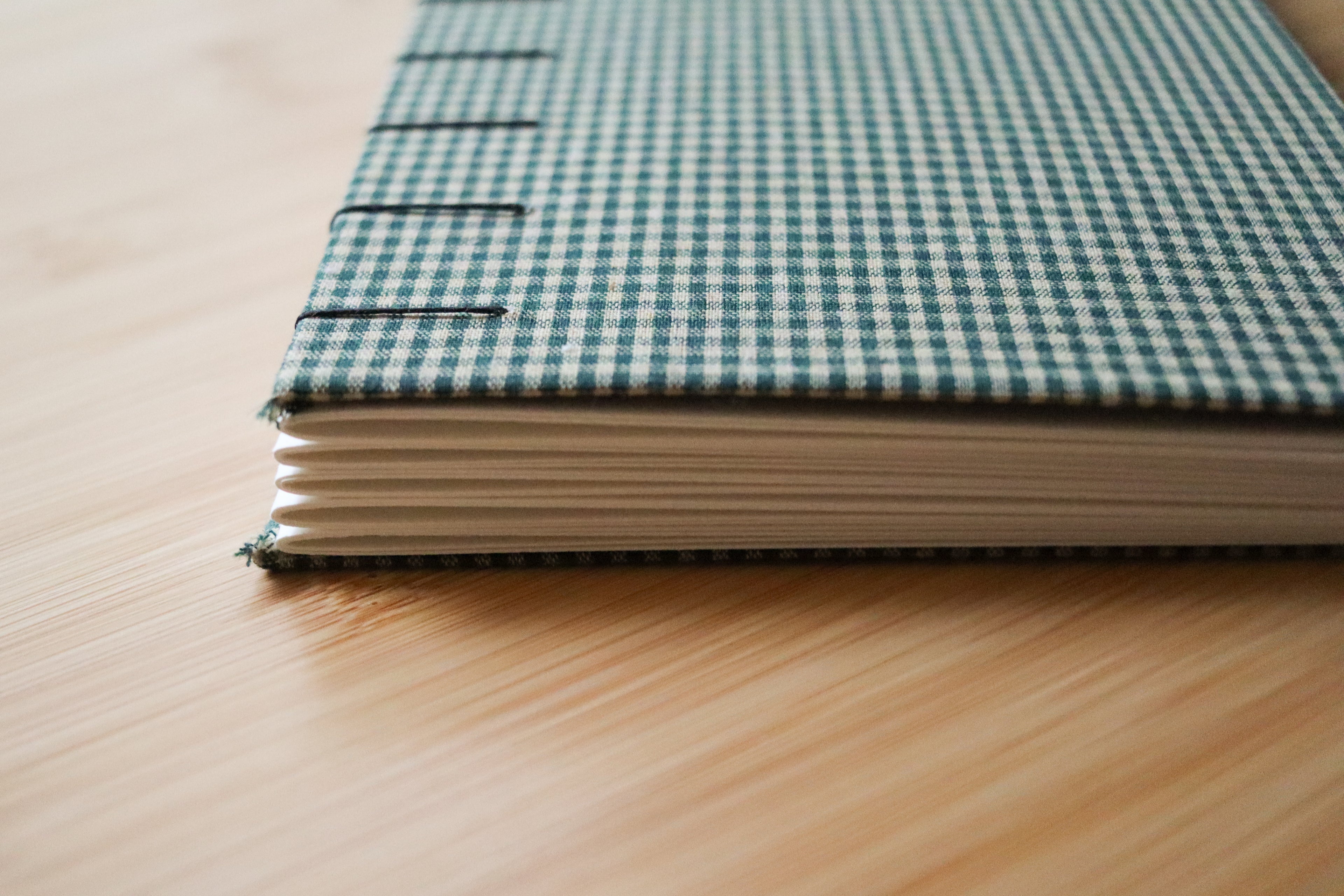 Sketchbook No. 5 – 6x9" Handmade Watercolor Sketchbook, Fall Plaid Collection