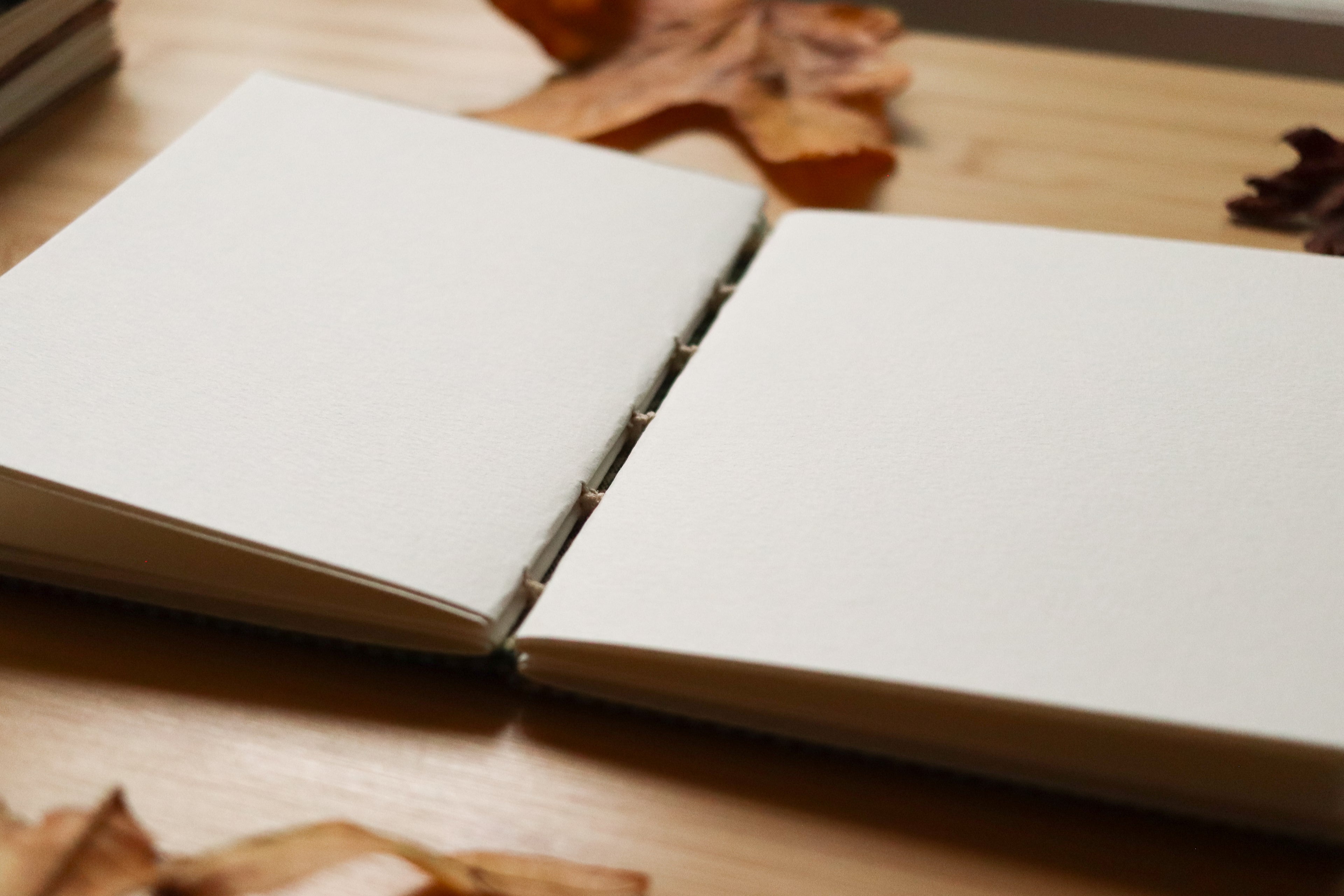 Sketchbook No. 7 – 4.5x6" Handmade Watercolor Sketchbook, Fall Plaid Collection