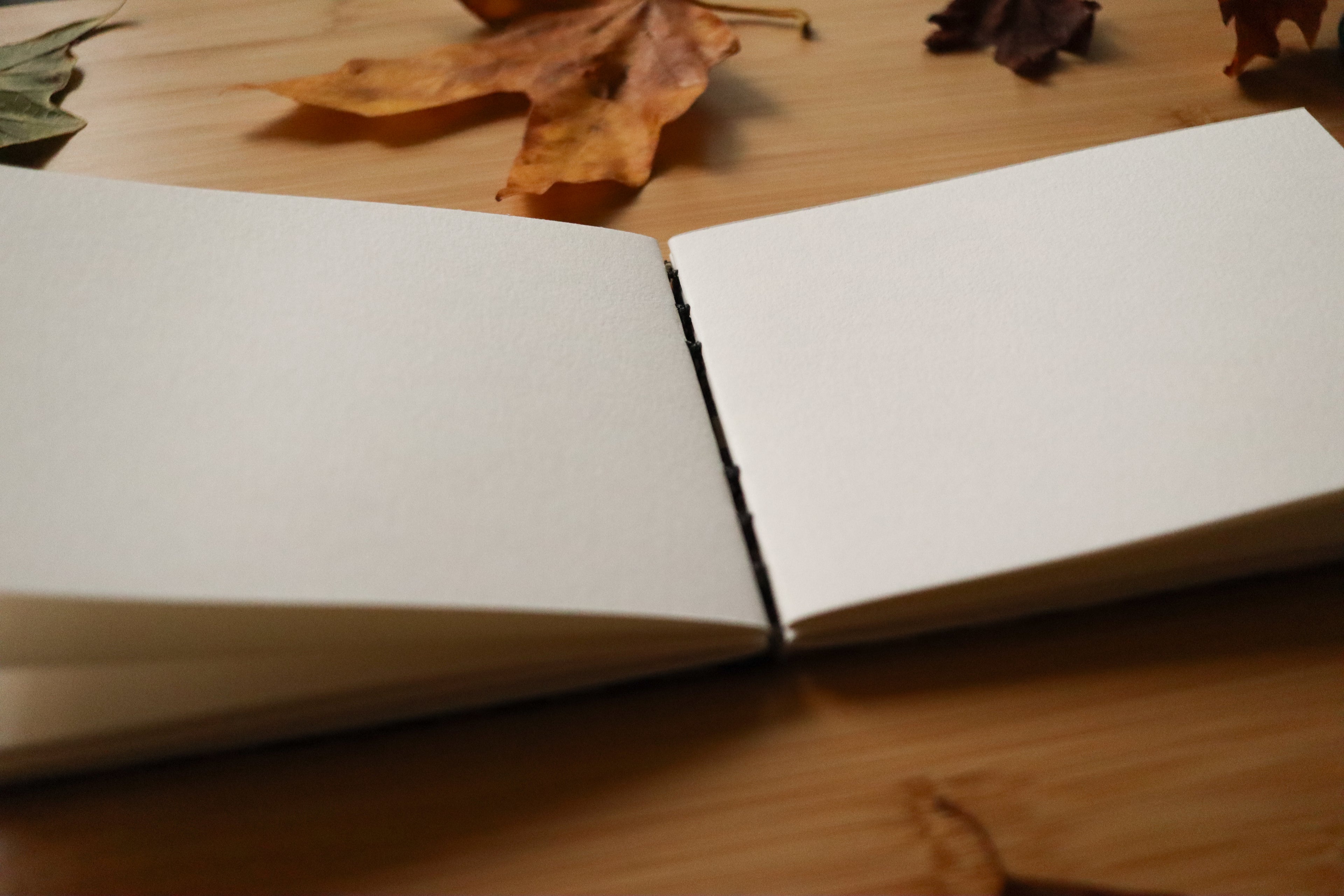 Sketchbook No. 10 – 6x4.5" Handmade Watercolor Sketchbook, Fall Plaid Collection